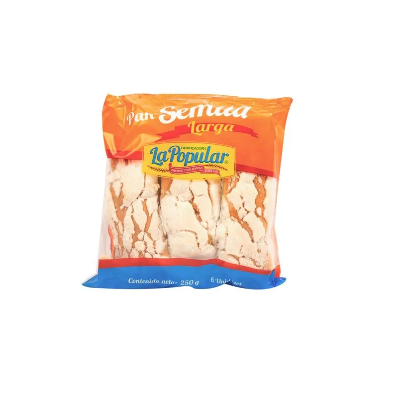 PAN SEMITA LARGA 6 UNIDADES POPULAR